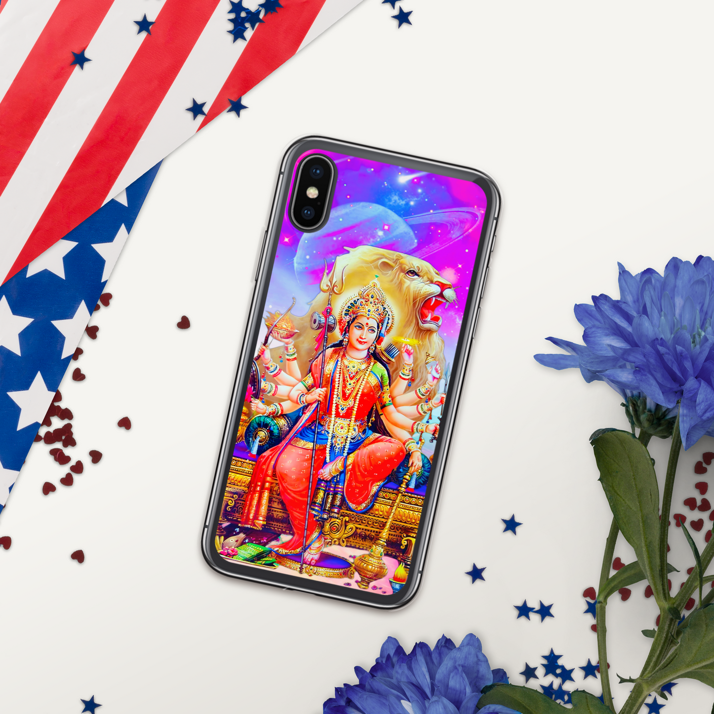 Durga iPhone® Clear Case | Available for most iPhone® models | Wireless Charging Compatible