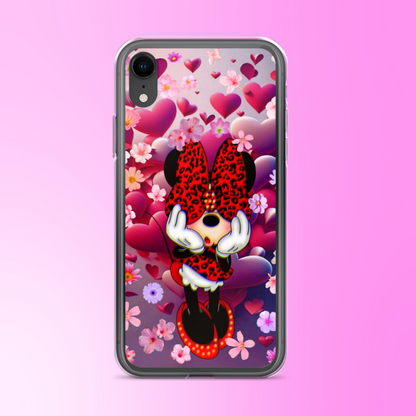 Designer Minnie-Mouse iPhone® Clear Case | Available for most iPhone® models | Wireless Charging Compatible