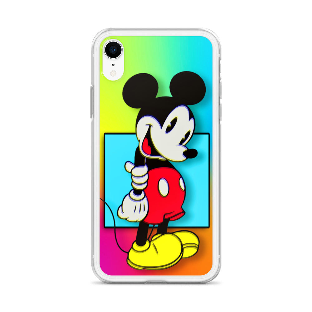 Designer Mickey-Mouse iPhone® Clear Case | Available for most iPhone® models | Wireless Charging Compatible