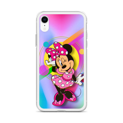 Designer Minnie-Mouse iPhone® Clear Case | Available for most iPhone® models | Wireless Charging Compatible