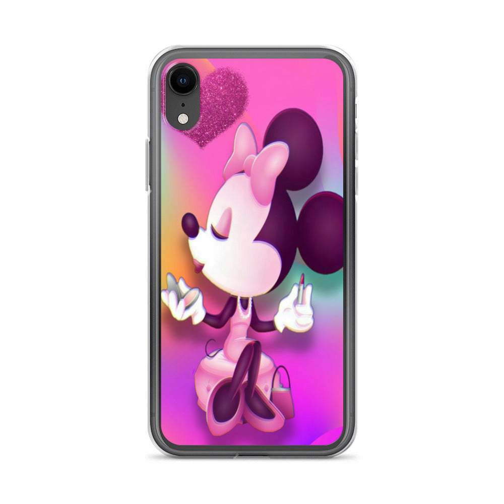 Designer Minnie-Mouse iPhone® Clear Case | Available for most iPhone® models | Wireless Charging Compatible