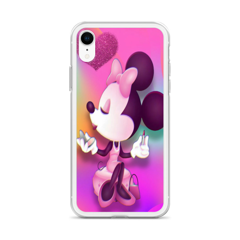 Designer Minnie-Mouse iPhone® Clear Case | Available for most iPhone® models | Wireless Charging Compatible