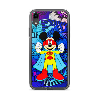 Designer Mickey-Mouse iPhone® Clear Case | Available for most iPhone® models | Wireless Charging Compatible