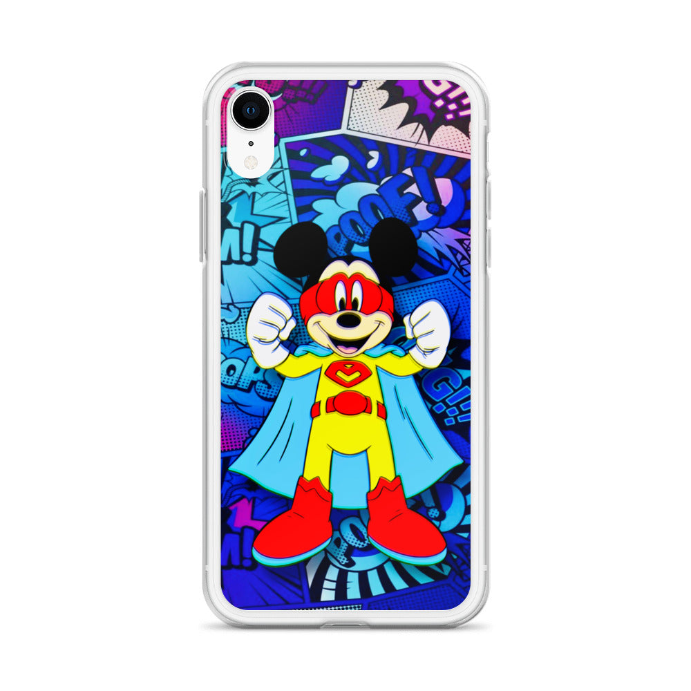 Designer Mickey-Mouse iPhone® Clear Case | Available for most iPhone® models | Wireless Charging Compatible