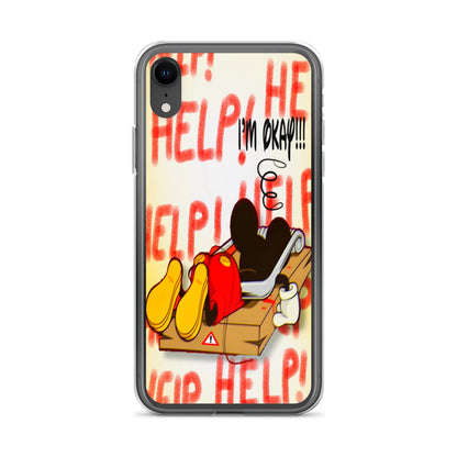 Designer Mickey-Mouse iPhone® Clear Case | Available for most iPhone® models | Wireless Charging Compatible