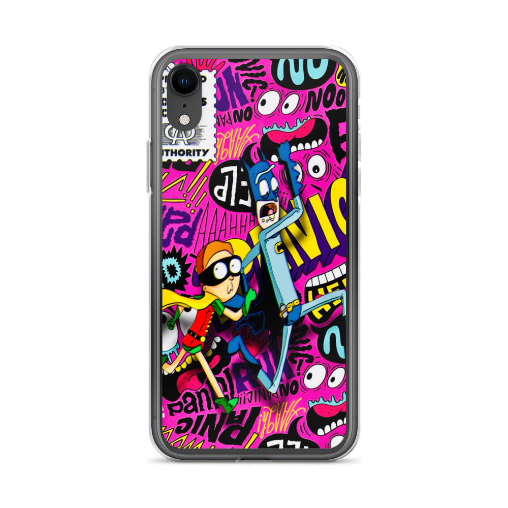 Designer Rick and Morty iPhone® Clear Case | Available for most iPhone® models | Wireless Charging Compatible