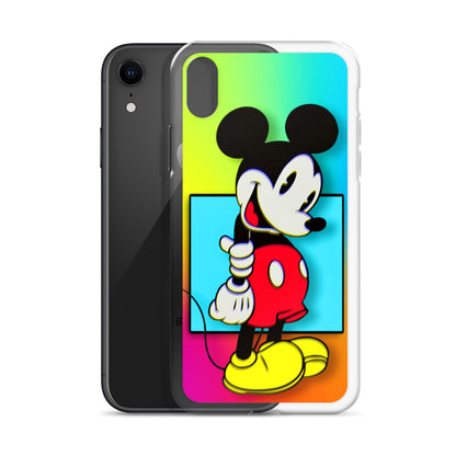 Designer Mickey-Mouse iPhone® Clear Case | Available for most iPhone® models | Wireless Charging Compatible