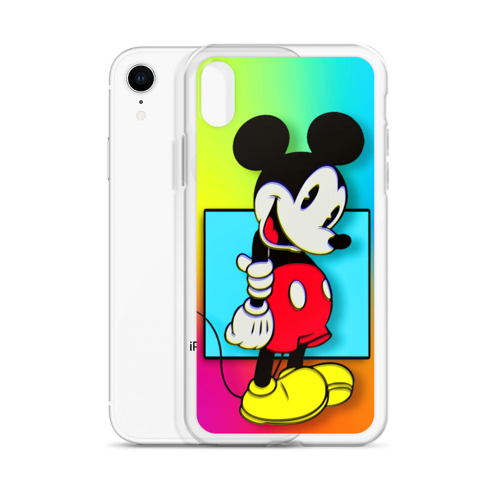 Designer Mickey-Mouse iPhone® Clear Case | Available for most iPhone® models | Wireless Charging Compatible