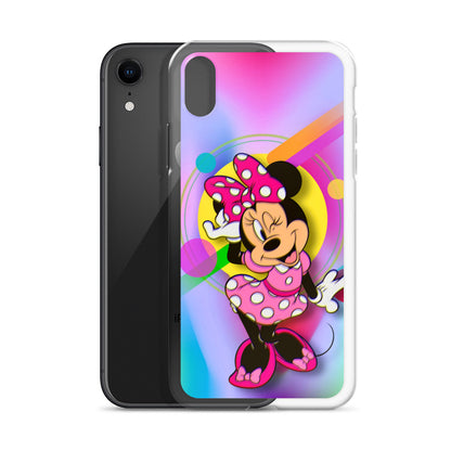 Designer Minnie-Mouse iPhone® Clear Case | Available for most iPhone® models | Wireless Charging Compatible