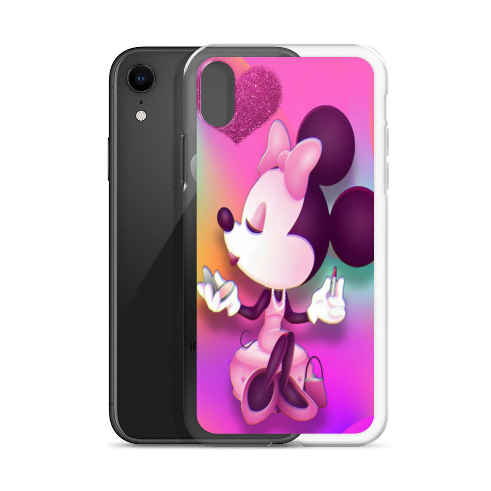 Designer Minnie-Mouse iPhone® Clear Case | Available for most iPhone® models | Wireless Charging Compatible