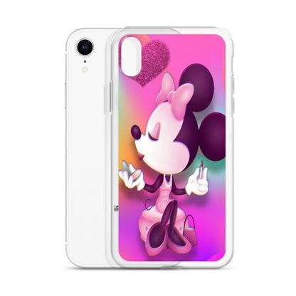 Designer Minnie-Mouse iPhone® Clear Case | Available for most iPhone® models | Wireless Charging Compatible