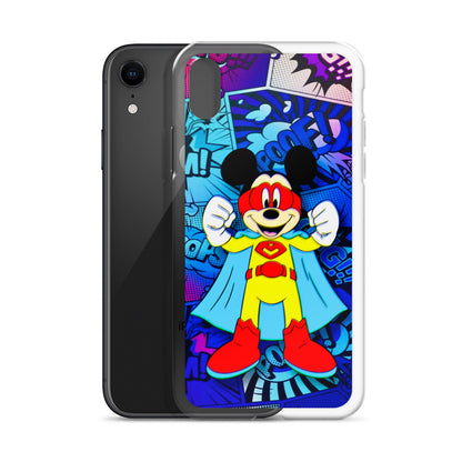 Designer Mickey-Mouse iPhone® Clear Case | Available for most iPhone® models | Wireless Charging Compatible