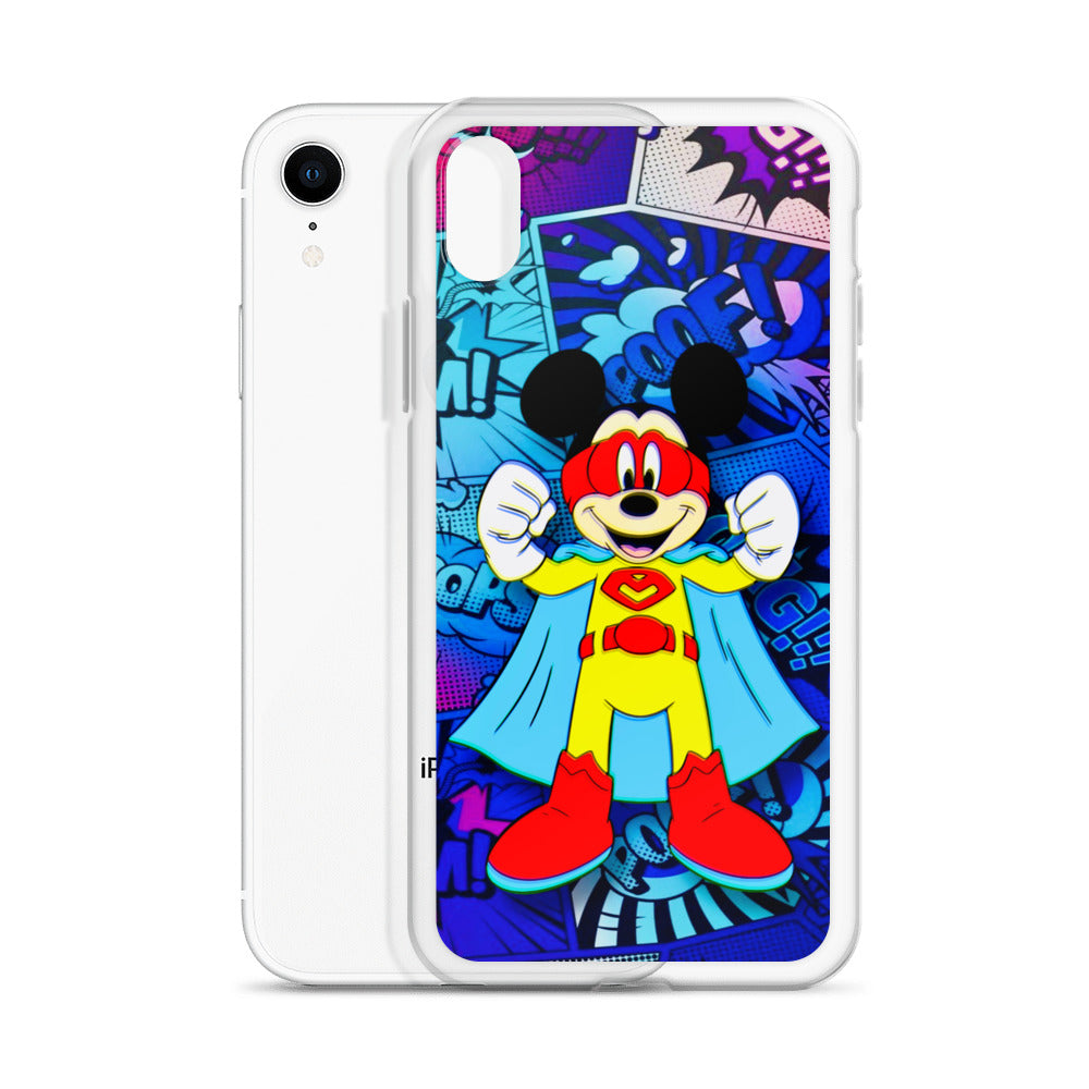 Designer Mickey-Mouse iPhone® Clear Case | Available for most iPhone® models | Wireless Charging Compatible