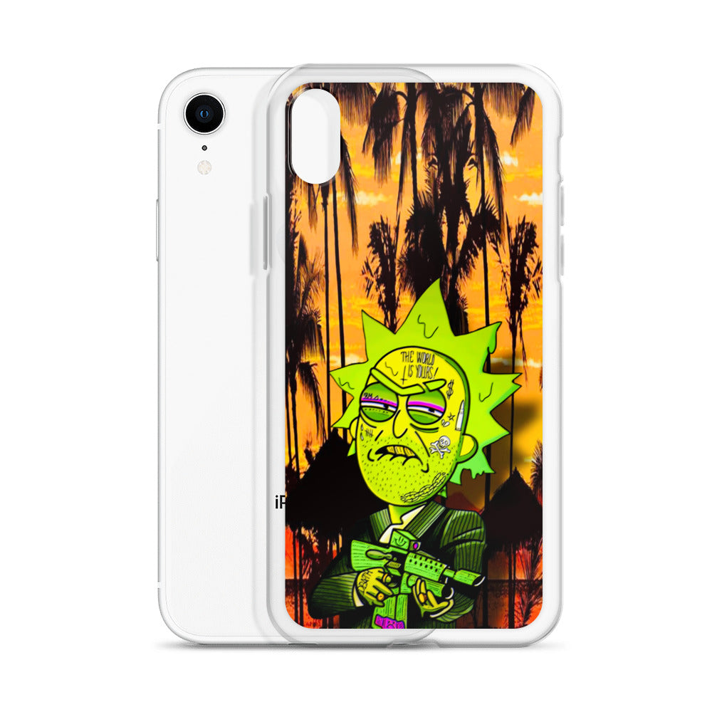 Designer Rick and Morty iPhone® Clear Case | Available for most iPhone® models | Wireless Charging Compatible