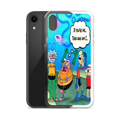 Designer Rick and Morty iPhone® Clear Case | Available for most iPhone® models | Wireless Charging Compatible