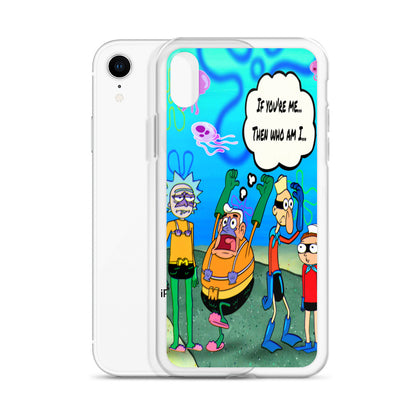 Designer Rick and Morty iPhone® Clear Case | Available for most iPhone® models | Wireless Charging Compatible