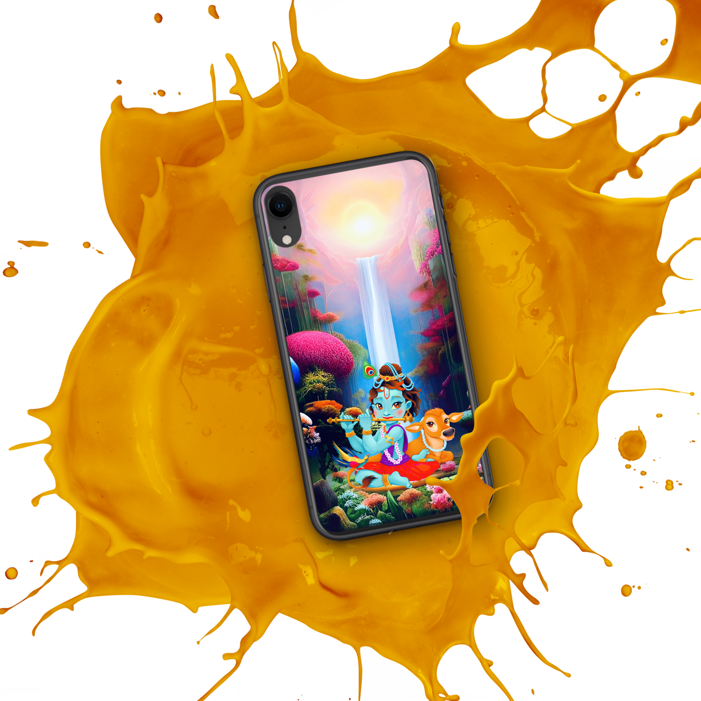 Ganesh Riding Mushak Raj iPhone® Clear Case | Available for most iPhone® models | Wireless Charging Compatible