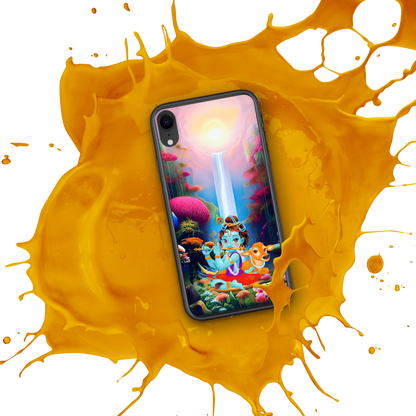 Ganesh Riding Mushak Raj iPhone® Clear Case | Available for most iPhone® models | Wireless Charging Compatible