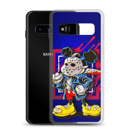 Designer Mickey-Mouse as Jason from Friday the 13th Samsung® Clear Case | Available for Most Samsung® Models