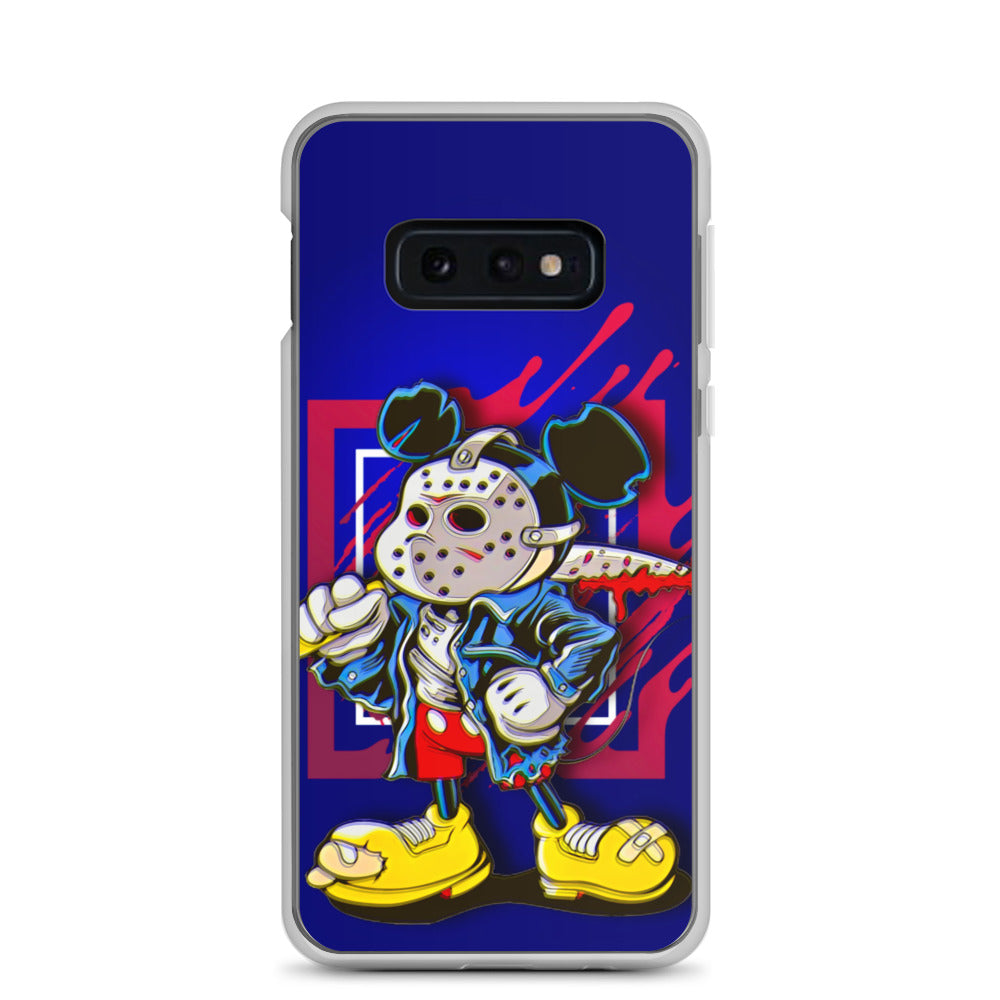 Designer Mickey-Mouse as Jason from Friday the 13th Samsung® Clear Case | Available for Most Samsung® Models