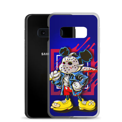 Designer Mickey-Mouse as Jason from Friday the 13th Samsung® Clear Case | Available for Most Samsung® Models