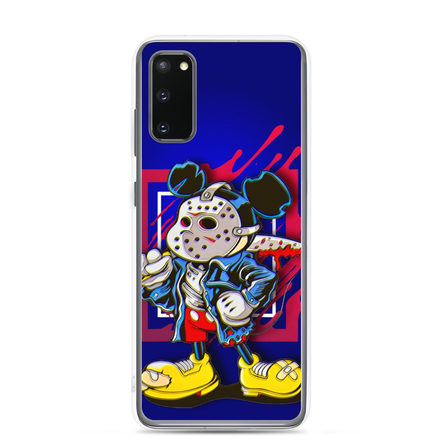 Designer Mickey-Mouse as Jason from Friday the 13th Samsung® Clear Case | Available for Most Samsung® Models