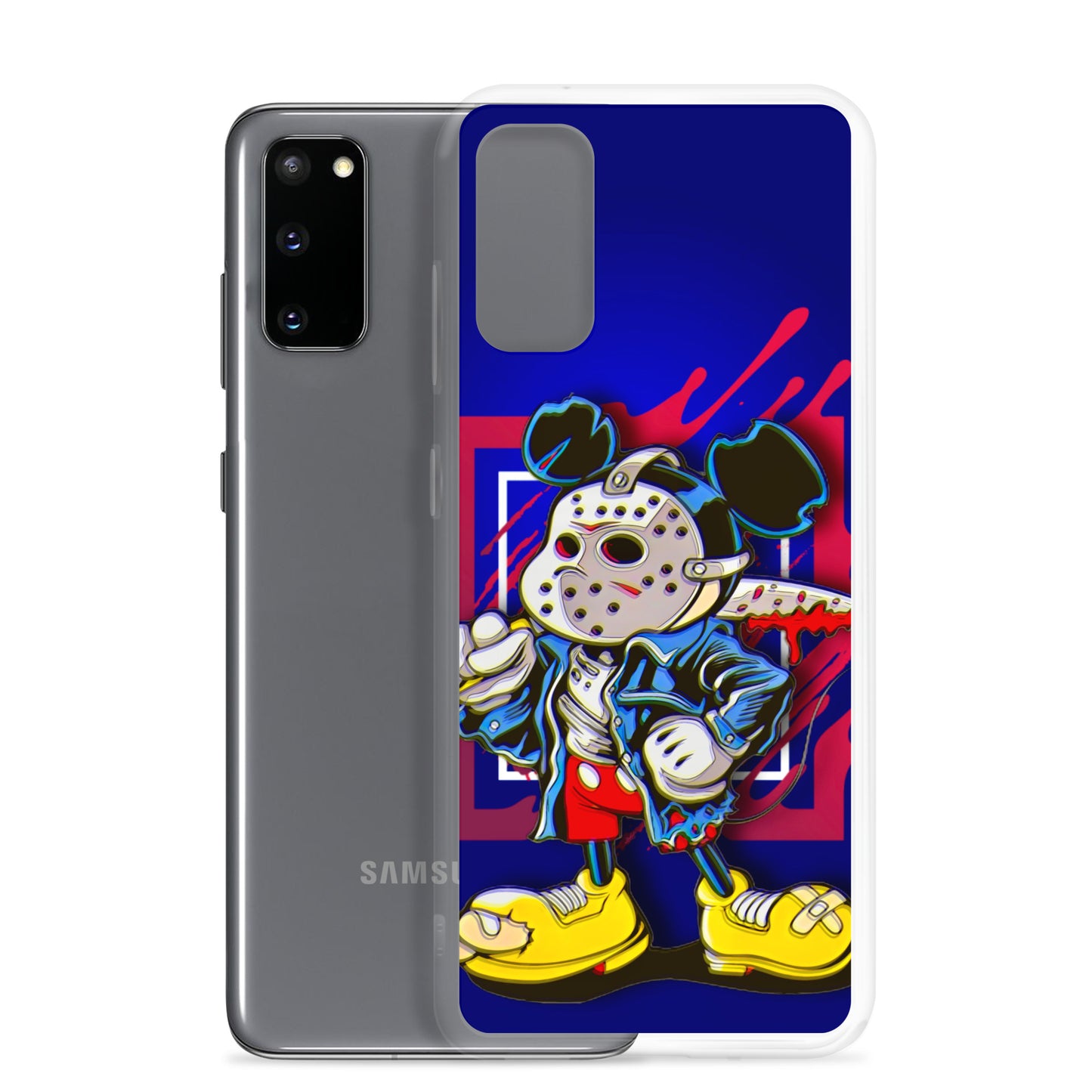 Designer Mickey-Mouse as Jason from Friday the 13th Samsung® Clear Case | Available for Most Samsung® Models