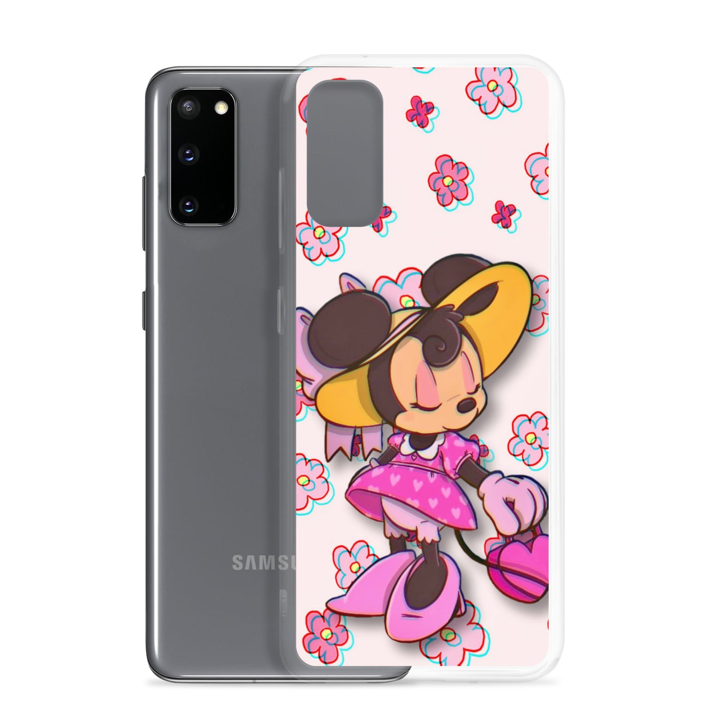 Designer Minnie-Mouse Samsung® Clear Case | Available for Most Samsung® Models | Glossy or Matte Print Options