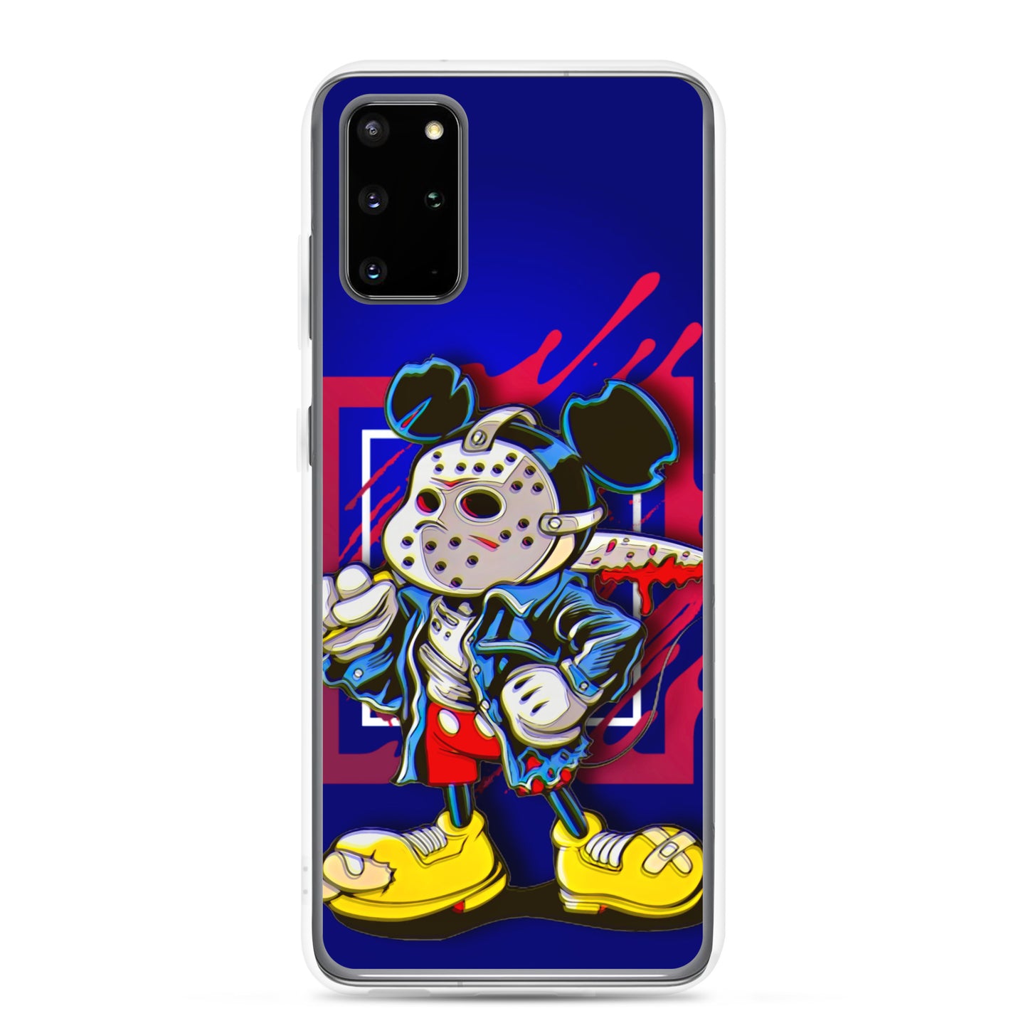 Designer Mickey-Mouse as Jason from Friday the 13th Samsung® Clear Case | Available for Most Samsung® Models