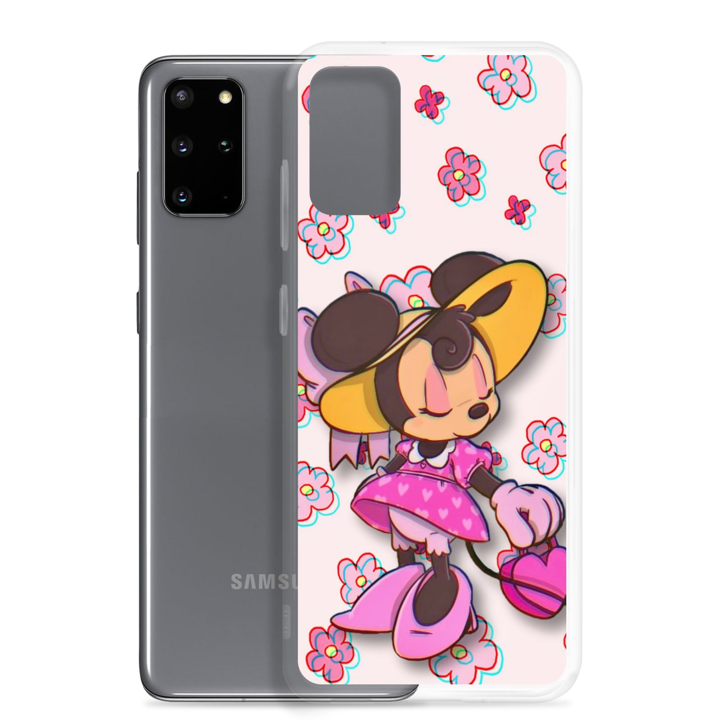 Designer Minnie-Mouse Samsung® Clear Case | Available for Most Samsung® Models | Glossy or Matte Print Options