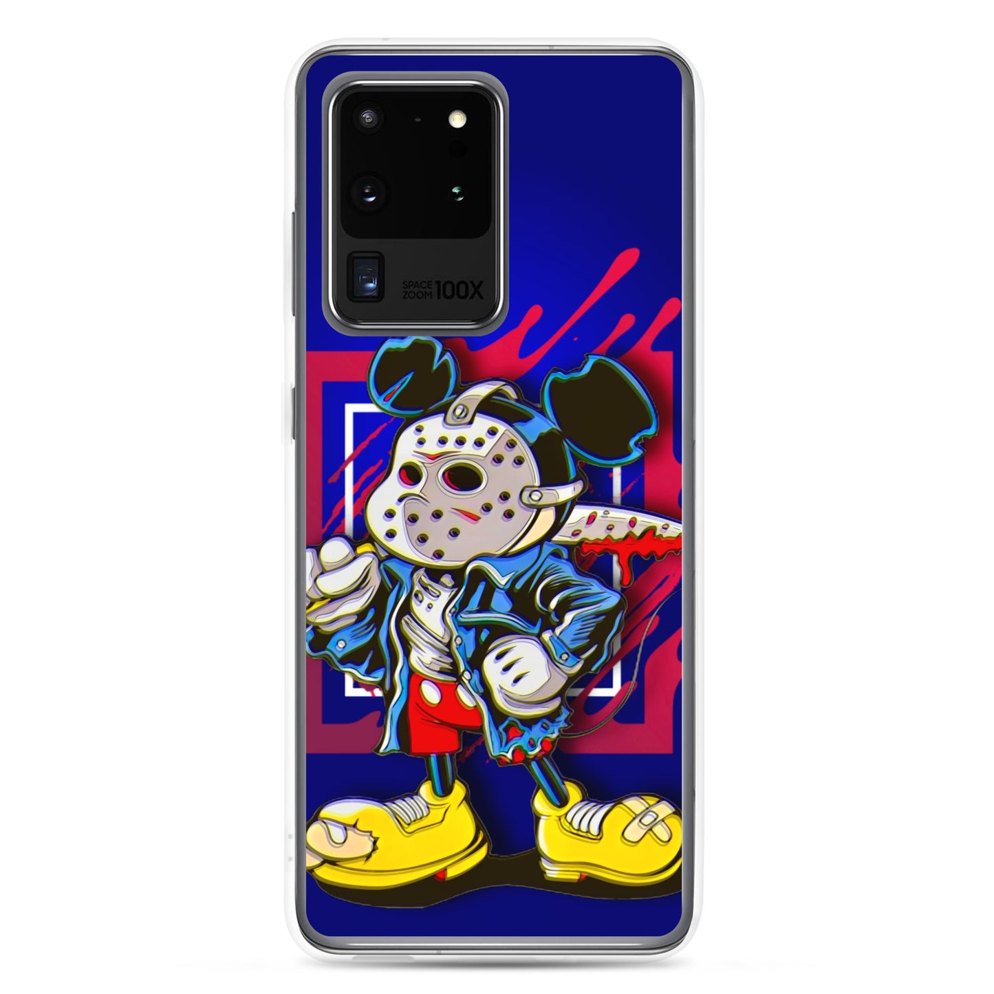 Designer Mickey-Mouse as Jason from Friday the 13th Samsung® Clear Case | Available for Most Samsung® Models