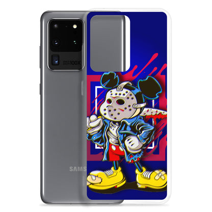 Designer Mickey-Mouse as Jason from Friday the 13th Samsung® Clear Case | Available for Most Samsung® Models