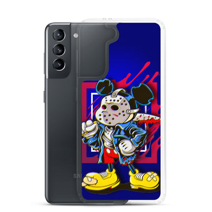 Designer Mickey-Mouse as Jason from Friday the 13th Samsung® Clear Case | Available for Most Samsung® Models