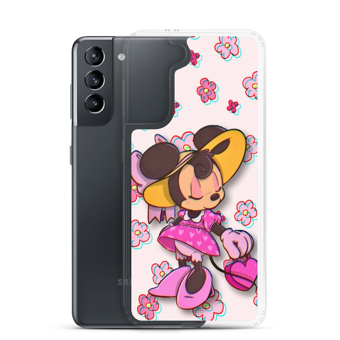 Designer Minnie-Mouse Samsung® Clear Case | Available for Most Samsung® Models | Glossy or Matte Print Options