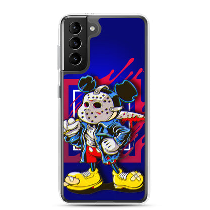 Designer Mickey-Mouse as Jason from Friday the 13th Samsung® Clear Case | Available for Most Samsung® Models