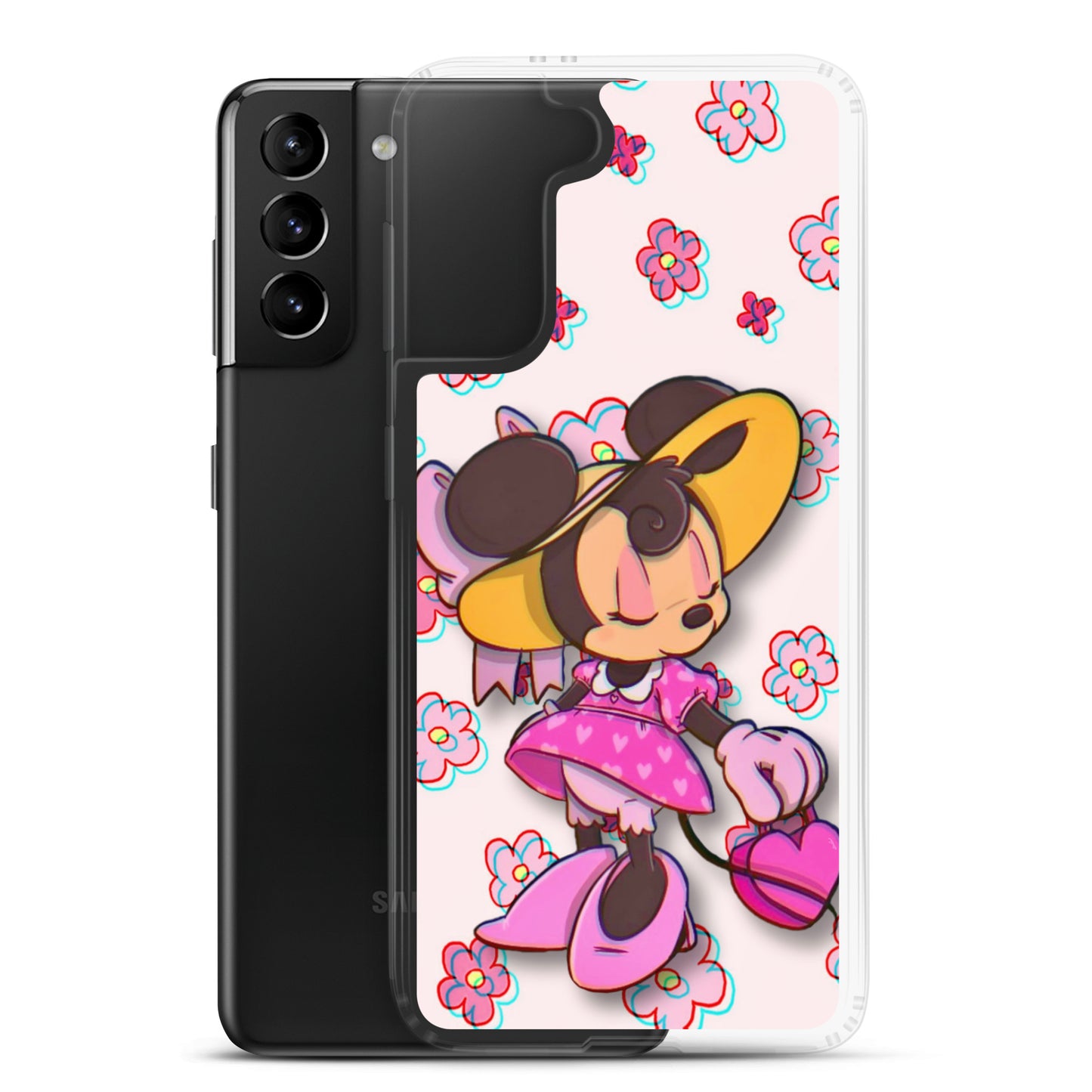 Designer Minnie-Mouse Samsung® Clear Case | Available for Most Samsung® Models | Glossy or Matte Print Options