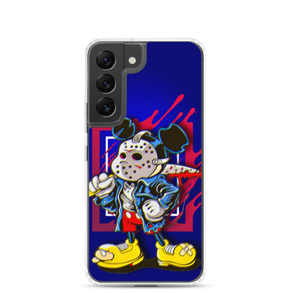 Designer Mickey-Mouse as Jason from Friday the 13th Samsung® Clear Case | Available for Most Samsung® Models