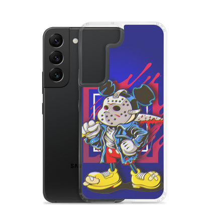 Designer Mickey-Mouse as Jason from Friday the 13th Samsung® Clear Case | Available for Most Samsung® Models