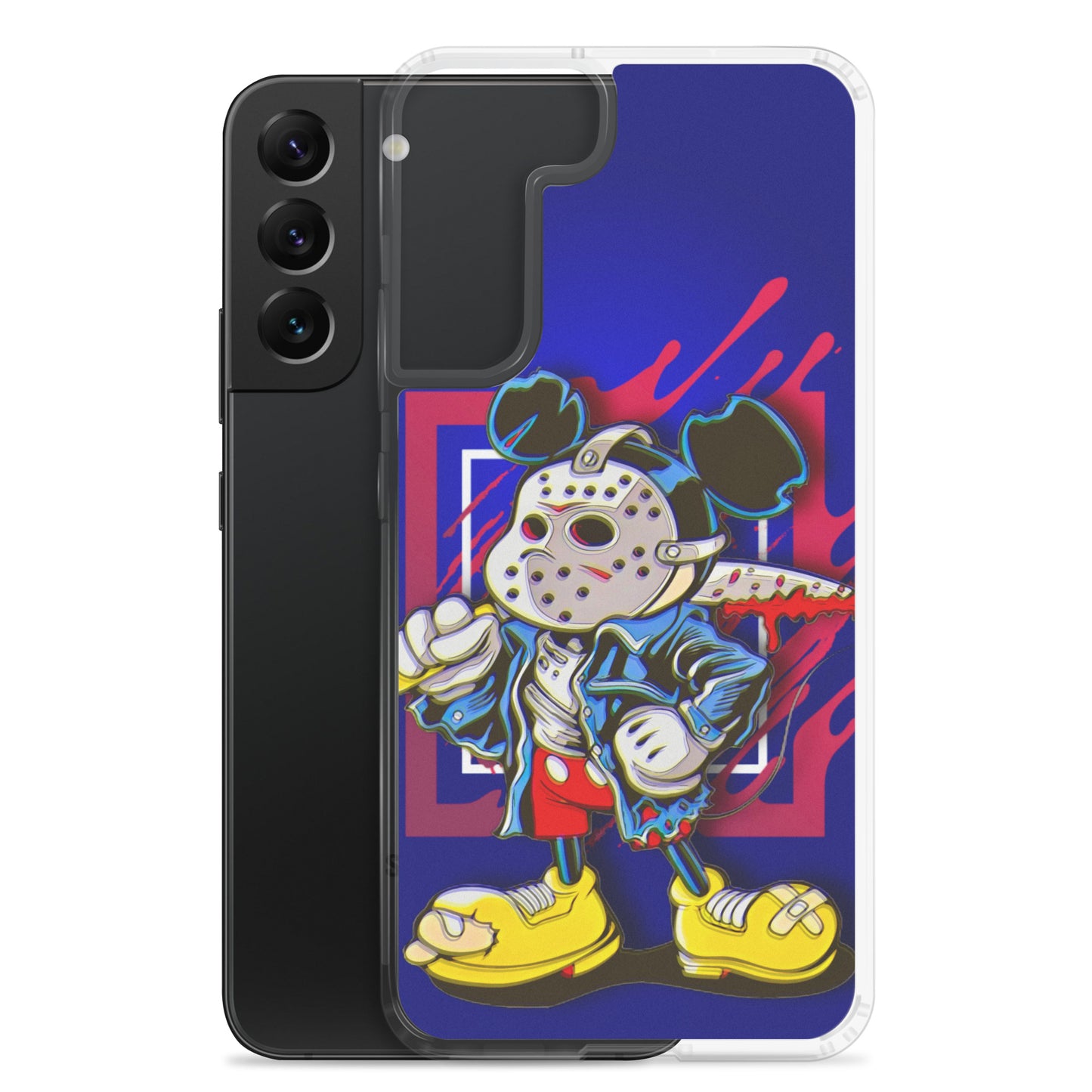 Designer Mickey-Mouse as Jason from Friday the 13th Samsung® Clear Case | Available for Most Samsung® Models