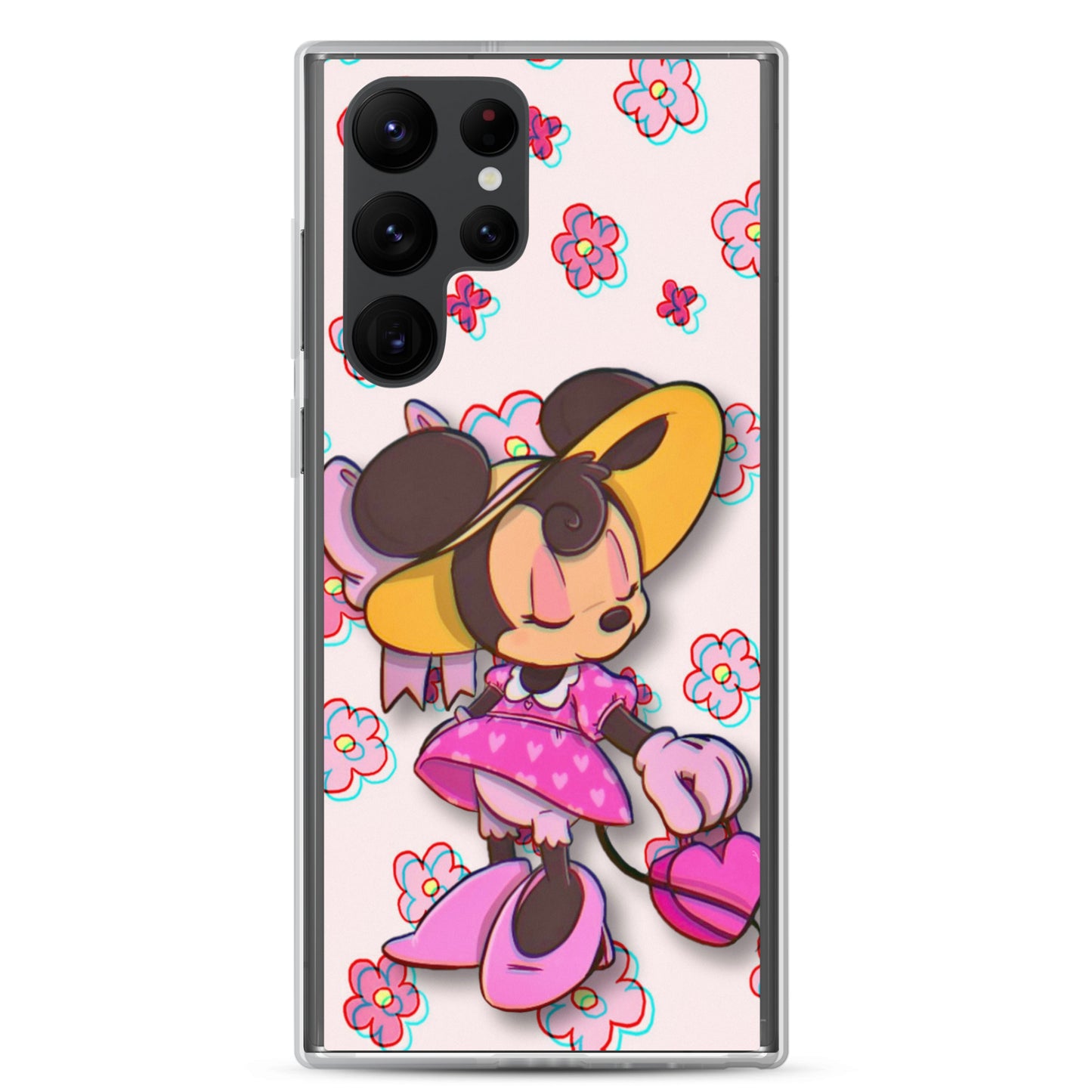 Designer Minnie-Mouse Samsung® Clear Case | Available for Most Samsung® Models | Glossy or Matte Print Options