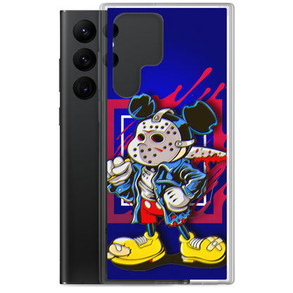 Designer Mickey-Mouse as Jason from Friday the 13th Samsung® Clear Case | Available for Most Samsung® Models