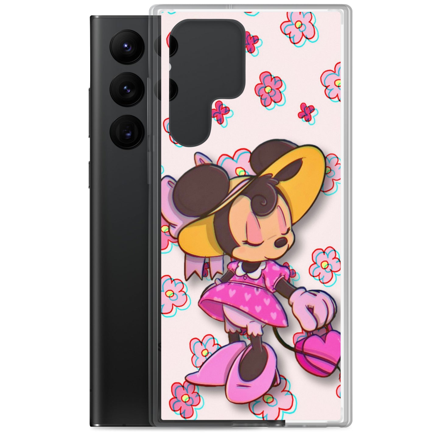 Designer Minnie-Mouse Samsung® Clear Case | Available for Most Samsung® Models | Glossy or Matte Print Options