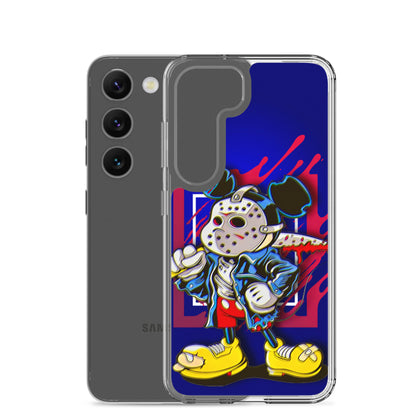 Designer Mickey-Mouse as Jason from Friday the 13th Samsung® Clear Case | Available for Most Samsung® Models