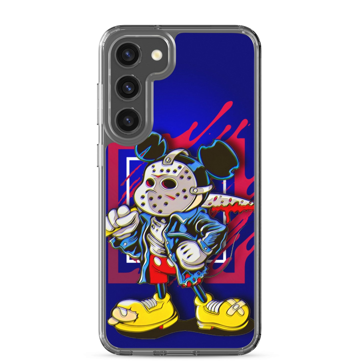 Designer Mickey-Mouse as Jason from Friday the 13th Samsung® Clear Case | Available for Most Samsung® Models