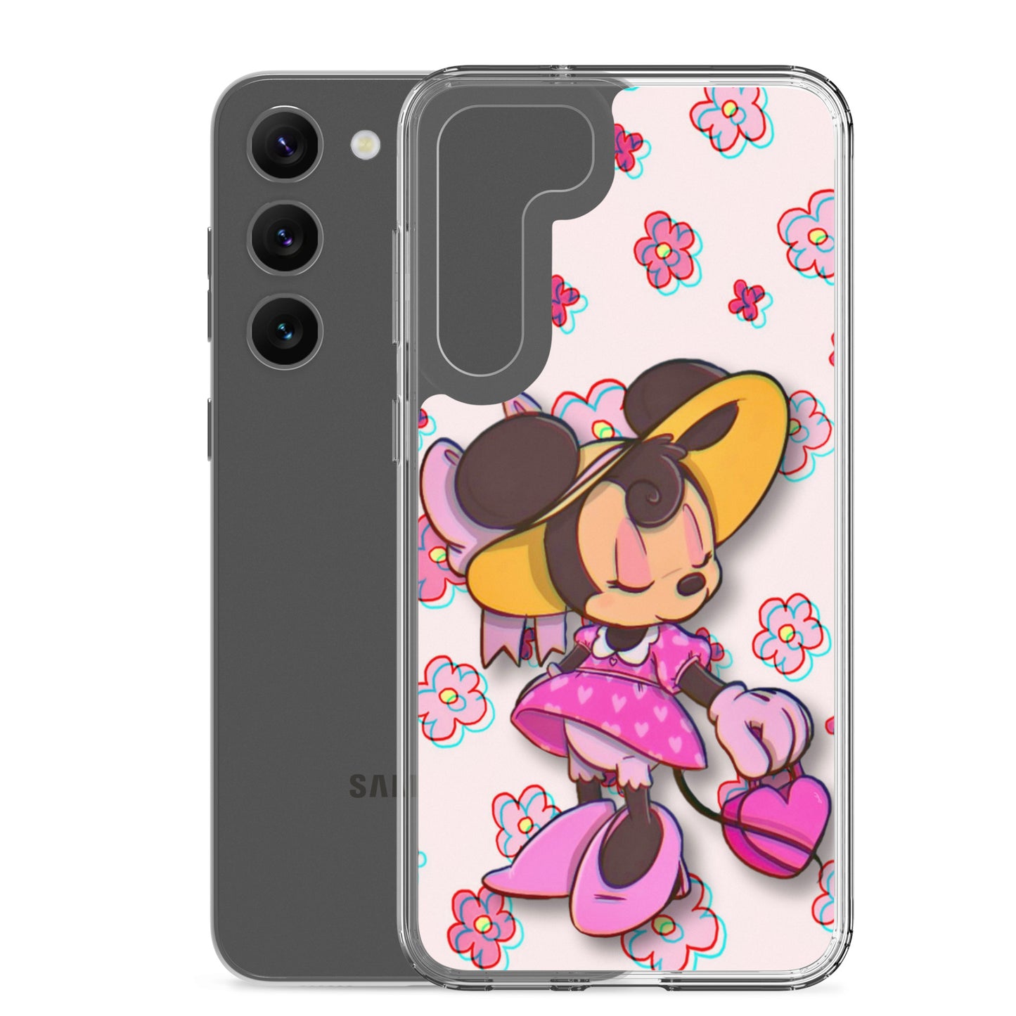 Designer Minnie-Mouse Samsung® Clear Case | Available for Most Samsung® Models | Glossy or Matte Print Options