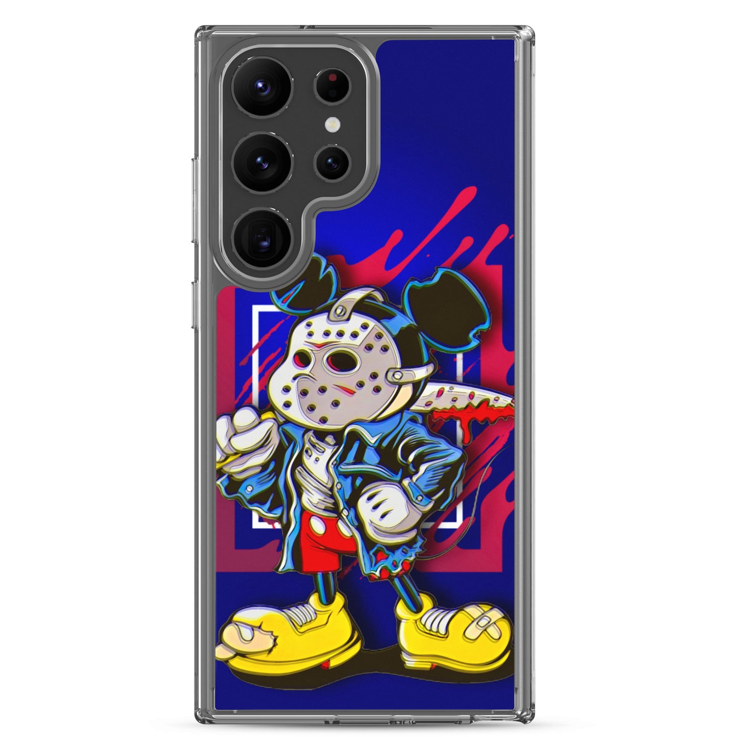 Designer Mickey-Mouse as Jason from Friday the 13th Samsung® Clear Case | Available for Most Samsung® Models