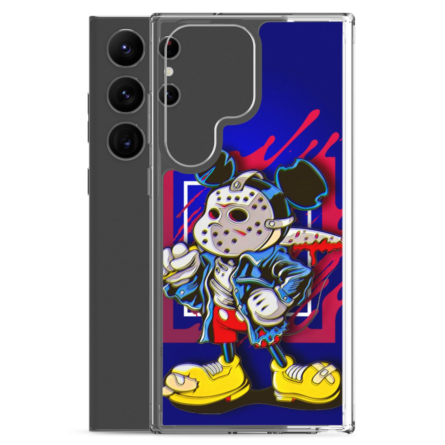 Designer Mickey-Mouse as Jason from Friday the 13th Samsung® Clear Case | Available for Most Samsung® Models