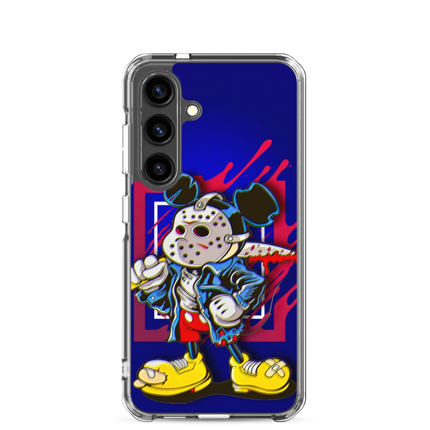 Designer Mickey-Mouse as Jason from Friday the 13th Samsung® Clear Case | Available for Most Samsung® Models