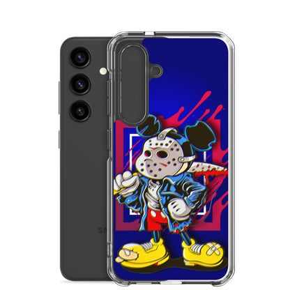 Designer Mickey-Mouse as Jason from Friday the 13th Samsung® Clear Case | Available for Most Samsung® Models