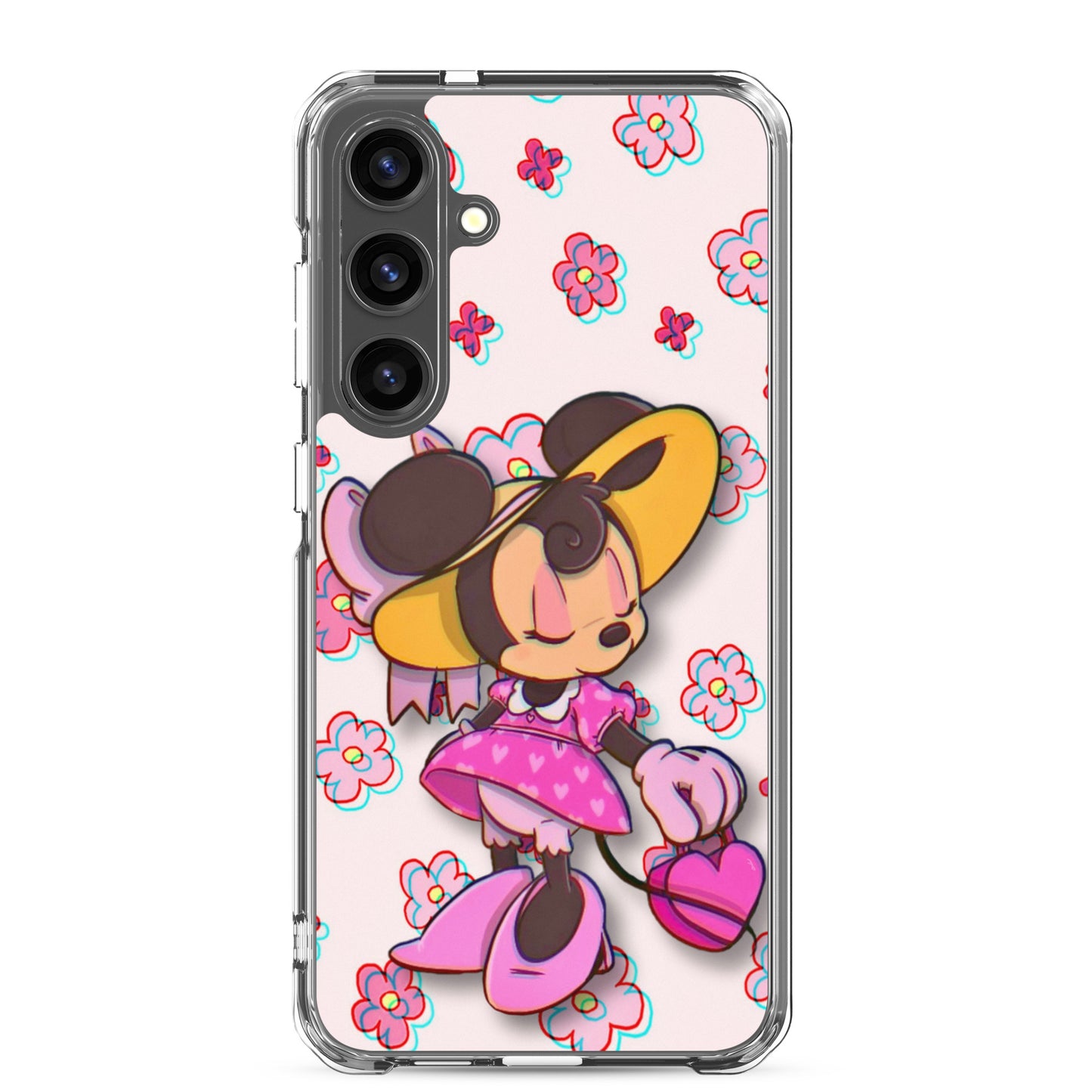 Designer Minnie-Mouse Samsung® Clear Case | Available for Most Samsung® Models | Glossy or Matte Print Options